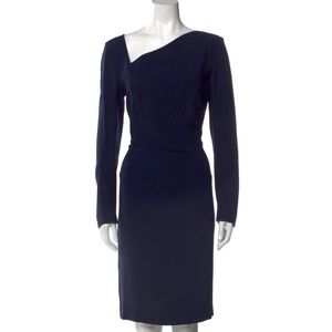 Roland Mouret - Classic Style Asymmetrical Knee Length-USA Size 12